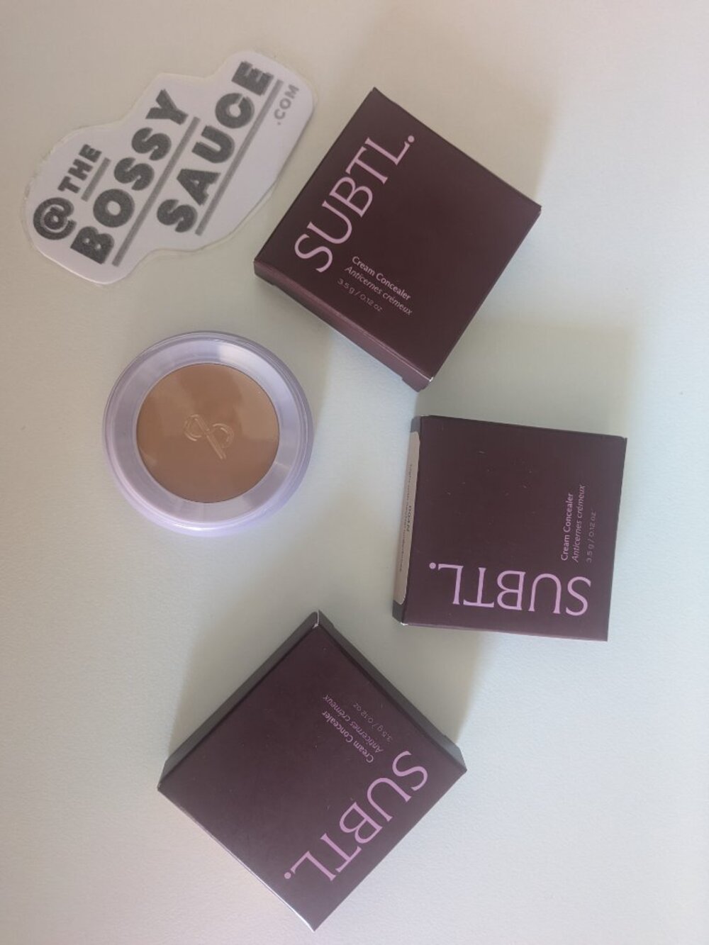 SUBTL Beauty Stackable Cream Concealer in 0004N Light/Neutral (3 Pack) NIB